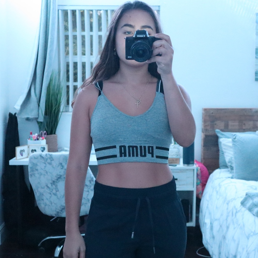 PUMA Grey Sports Bra